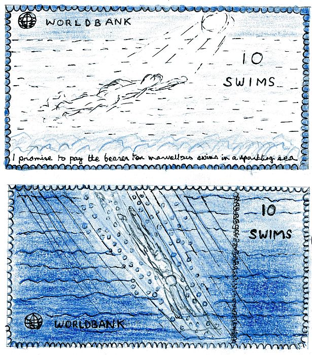 Bank note - swims